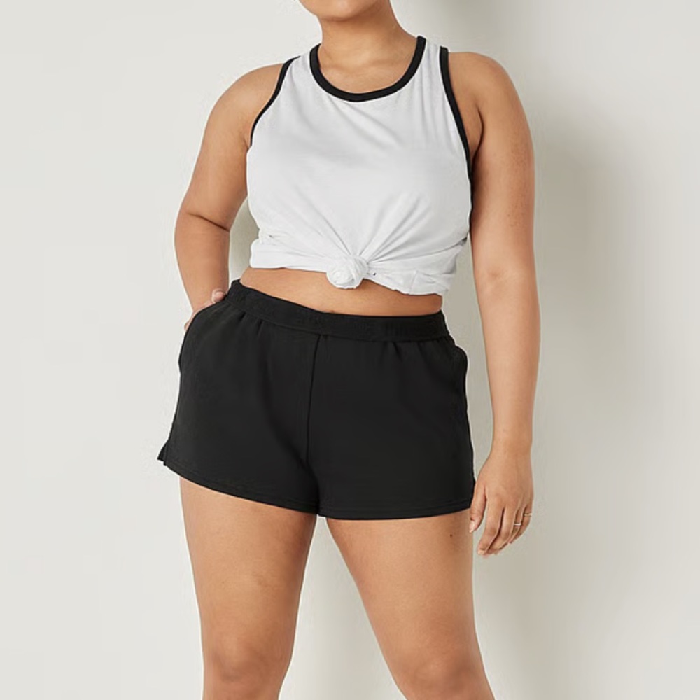 Vs Pink 3" Foldover Sweat Shorts